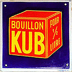 Plaque émaillée Kub