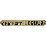 Plaque émaillée Leroux