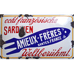 Plaque émaillée Amieux frères
