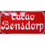 Plaque émaillée Cacao Bensdorp