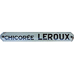 Plaque émaillée Leroux