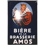 Plaque émaillée Amos