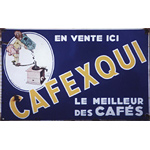 Plaque émaillée Cafexqui