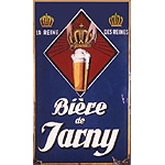 Plaque émaillée Bière de Jarny