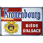 Plaque émaillée Kronenbourg