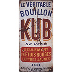 Plaque émaillée Kub