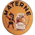 Plaque émaillée Materne