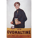 Plaque émaillée Ovomaltine