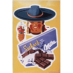 Plaque émaillée Milka suchard